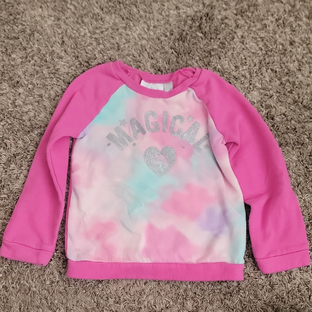 The Children's Place Pink and Pastel Tie-Dye Sweatshirt